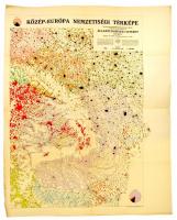 1942 Közép-Európa nemzetiségi térképe. Kidolgozta Dr. Jakabffy Imre. Teleki Pál tudományos intézet. ...