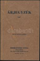 1938 Oberländer Gyula, Budapest, Gyógyszertári és laboratóriumi berendezések képes árjegyzéke / Pharmacy tools picture booklet. 68p.