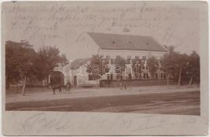 1904 Csütörtök, Csötörtök, Stvrtok; Kastély szálló, hintó / castle hotel, carriage, coach. photo (EK)
