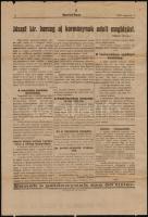 1919 Budapesti Hírlap különszáma József főherceg kinevezi Friedrich Istvánt miniszterelnöknek. Szaka...