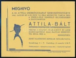 1935, 42 Két meghívó: Turul szövetség, cserkész Attila bál