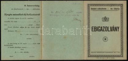 1932 Ebigazolvány kutyáknak jó  állapotban / Dog licence