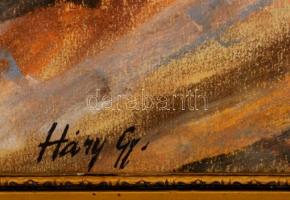 Háry jelzéssel: Hegyoldal, pasztell, papír, üvegezett fa keretben, 35×29 cm