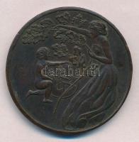 ~1910. "Budapesti Férfiszabók Ipartestülete" Br plakett (50mm) T:2 ü-