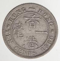 Hongkong 1889. 10c Ag "Viktória" T:2
Hong Kong 1889. 10 Cents Ag "Victoria" C:X...