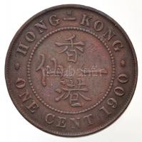 Hongkong 1900. 1c Br "Viktória" T:2
Hong Kong 1900. 1 Cent Br "Victoria" C:XF
...