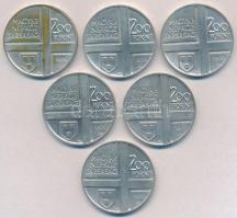 1976-1977. 200Ft Ag "Magyar festők I-II. / Derkovits Gyula, Munkácsy Mihály, Szinyei Merse Pál,...