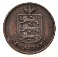 Guernsey 1830. 1D Br T:2- Guernsey 1830. 1 Double Br C:VF Krause KM#1