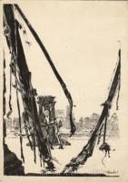 Budapest Lánchíd romokban