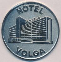 DN Hotel Volga / Pannonia Hotels & Restaurants fém emlékérem eredeti műbőr tokban (60mm) T:1,1-