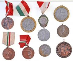 ~1960-1970. 12db-os vegyes magyar sport és díjérem tétel, néhány szalagon, közte Szentesy jelzésű is T:2,2- patina