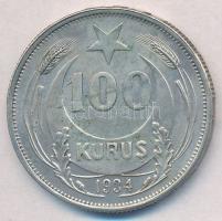Törökország 1934. 100k Ag T:2 Turkey 1934. 100 Kurush Ag C:XF