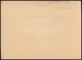 cca 1931 Kinszki Imre (1901-1945): Papírhulladék, pecséttel és aláírással jelzett, vintage fotóművés...