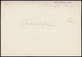 cca 1936 Kinszki Imre (1901-1945): Ősz, pecséttel és aláírással jelzett, vintage fotóművészeti alkot...