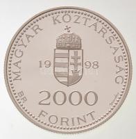 1998. 2000Ft Ag "Integráció az EU-ba - EURO II" T:PP Adamo EM157