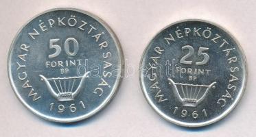 1961. 25Ft Ag + 50Ft Ag "Liszt" pár T:1- patina
Adamo EM7, EM8