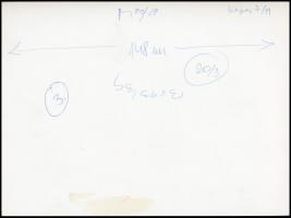 cca 1947 Rákosi Mátyásról készült 3 db riportfotó, későbbi nagyítások, feliratozva, 18x24 cm