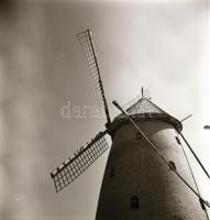 cca 1977 Kecskeméti szélmalom, 6 db szabadon felhasználható vintage negatív, 6x6 cm / windmills, Kecskemét, Hungary, 6 photo negatives