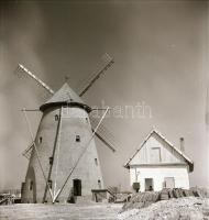 cca 1977 Kecskeméti szélmalom, 6 db szabadon felhasználható vintage negatív, 6x6 cm / windmills, Kec...