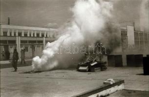 1984 Kecskemét, tűzoltóverseny a megyei kórházban és a lakótelepen, 59 db szabadon felhasználható vi...