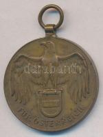 Ausztria 1932. Osztrák Háborús Emlékérem Br kitüntetés T:2  Austria 1932. Great War Commemorative Medal Br decoration T:XF