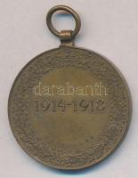 Ausztria 1932. "Osztrák Háborús Emlékérem" Br kitüntetés T:2 
Austria 1932. "Great W...