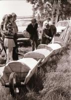 cca 1970 Kecskemét, zsibpiac a város szélén, 24 db szabadon felhasználható vintage negatív, 24x36 mm