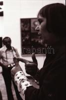 1974 Koszta Rozália festőművészről készült felvételek, 19 db szabadon felhasználható vintage negatív...