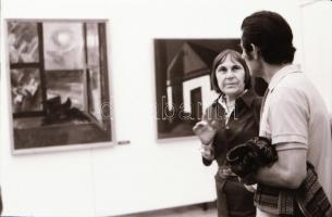 1974 Koszta Rozália festőművészről készült felvételek, 19 db szabadon felhasználható vintage negatív...