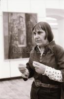 1974 Koszta Rozália festőművészről készült felvételek, 19 db szabadon felhasználható vintage negatív...