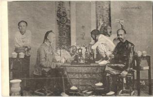 Kínai ópiumszívók / Chinese opium smokers