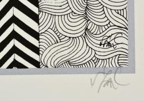 Szász Endre (1926-2003): Női arc. (Emese). Szitanyomat, sorszámozott (38/100), jelzett. 35x41 cm