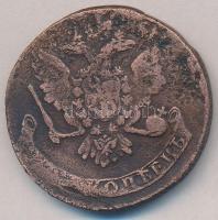 Orosz Birodalom 1758. 5k Cu "Erzsébet" T:3 
Russian Empire 1758. 5 Kopeks Cu "Elizab...