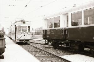 1992 BKV Skanzen Szentendrén, villamosok és más járművek, 43 db szabadon felhasználható vintage nega...