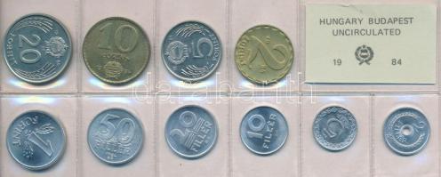 1984. 2f-20Ft (10xklf) érmés forgalmi sor fóliatokban T:1 Adamo FO17