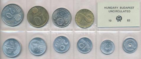1983. 2f-20Ft (10xklf) érmés forgalmi sor fóliatokban T:1 Adamo FO16