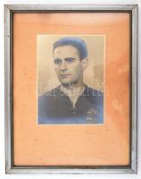 cca 1940 5 db fénykép Zsengellér Gyula (1915-1999) focista hagyatékából: portré Ullmann műterméből, ...