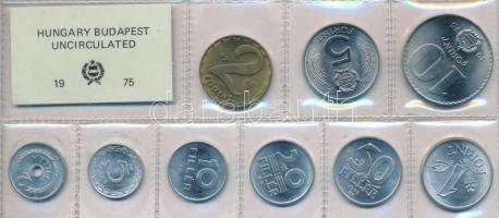 1975. 2f-10Ft (9xklf) érmés forgalmi sor fóliatokban T:1 Adamo FO8
