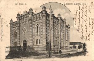 Szekszárd, Szegzárd; Izraelita templom, zsinagóga. Fischhof Mór kiadása / synagogue (fl)