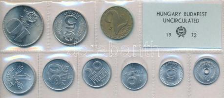 1973. 2f-10Ft (9xklf) érmés forgalmi sor fóliatokban T:1 Adamo FO6