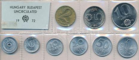1972. 2f-10Ft (9xklf) érmés forgalmi sor fóliatokban T:1 Adamo FO5