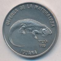 Kuba 1985. 1P Cu-Ni Kubai iguana T:1,1-  Cuba 1985. 1 Peso Cu-Ni Cuban rock iguana C:UNC,AU  Krause KM#182