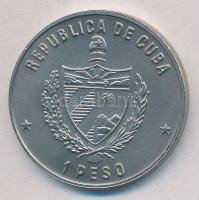 Kuba 1985. 1P Cu-Ni "Kubai iguana" T:1,1- 
Cuba 1985. 1 Peso Cu-Ni "Cuban rock iguan...