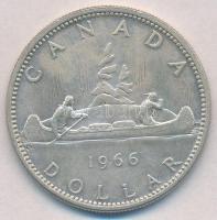 Kanada 1966. 1$ Ag "II. Erzsébet" T:2
Canada 1966. 1 Dollar Ag "Elizabeth II" C...