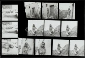 cca 1989 Menesdorfer Lajos (1941-2005) budapesti fotóművész hagyatékából 38 db aktfelvétel 3 db fotó...