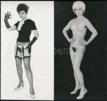 cca 1974 Kezek, lábak, miegyebek - szolidan erotikus felvételek, 4 db vintage fotó + 4 db vintage ne...