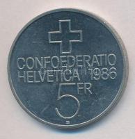 Svájc 1984. 5Fr Cu-Ni "A sempach-i csata 500. évfordulója" T:1,1-
Switzerland 1984. 5 Fra...