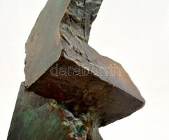 Vizsolyi János (1959-): Feltörő elemek. Bronz, jelzett, m:47 cm