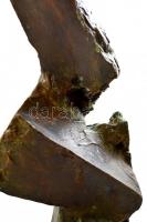Vizsolyi János (1959-): Feltörő elemek. Bronz, jelzett, m:47 cm