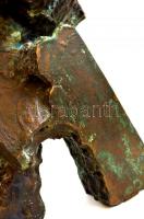 Vizsolyi János (1959-): Feltörő elemek. Bronz, jelzett, m:47 cm